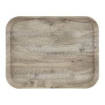 Cambro Rectangular Decor Series Camtrays, 7/8in x 14-1/16in, Light Oak, Set Of 12 Trays