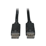 Eaton Tripp Lite Series DisplayPort Cable with Latching Connectors, 4K 60 Hz (M/M), Black, 1 ft. (0.31 m) - DisplayPort cable - DisplayPort (M) to DisplayPort (M) - 1 ft - black