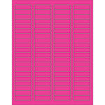 Tape Logic Permanent Labels, LL170PK, Rectangle, 1 3/4in x 1/2in, Fluorescent Pink, Case Of 8,000