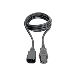 Eaton Tripp Lite Series Power Extension Cord, Locking C13 to C14 PDU Style - 10A, 250V, 18 AWG, 6 ft. (1.83 m) - Power extension cable - power IEC 60320 C13 locking to IEC 60320 C14 - AC 100-250 V - 10 A - 6 ft - black