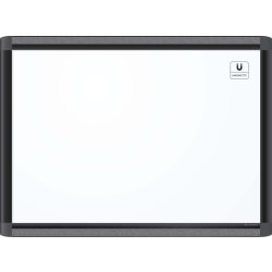 U Brands PINIT Magnetic Dry-Erase Board, Steel, 23inx 17in, White Board, Black Aluminum Frame