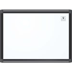 U Brands PINIT Magnetic Dry-Erase Board, 24in X 18in, Black Aluminum Frame, Actual Size 23in X 17in (3014U00-01)