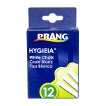 Prang Hygieia Dustless Chalk, White, Box Of 12