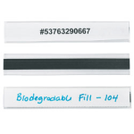 HOL-DEX Magnetic Plastic Label Holders, 1in x 6in, Clear, Pack Of 12