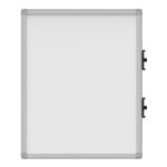 Luxor Magnetic Dry-Erase Whiteboards, 23 5/16in x 18 3/4in, Aluminum Frame With Silver Finish, Pack Of 4