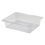 Cambro Camwear GN 1/2 Size 3in Colander Pans, Clear, Set Of 6 Pans