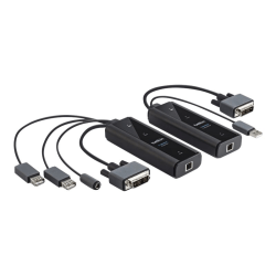 Belkin Fiber KVM Extender - 1 Computer(s) - 3280.84 ft Range - WUXGA - 1920 x 1200 Maximum Video Resolution x Network (RJ-45) - 3 - 2 x DVI - 5 V DC Input Voltage