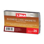 Baumgartens Business Card Magnets, 2in x 3 1/2in, Black, Pack Of 25