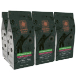 Copper Moon World Coffees Ground Coffee, Decaffeinated, Colombian, 12 Oz Per Bag, Carton Of 6 Bags