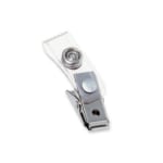 GBC Badgemates Strap Clips, Clear, Pack Of 100