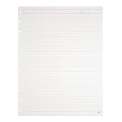 TUL Discbound Refill Pages, 8-1/2in x 11in, Narrow Ruled, Letter Size, 50 Sheets, White