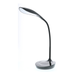 Bostitch Gooseneck LED Desk Lamp, 10-1/4inH, Black