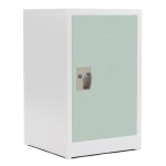 Alpine AdirOffice 1-Tier Steel Lockers, 24inH x 15inW x 15inD, Misty Green, Pack Of 4 Lockers