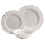 Gibson Studio California Mauna 12-Piece Melamine Dinnerware Set, White