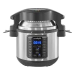 Crock-Pot 8-Quart Express Crock Slow Cooker With Air Fryer Lid, Silver