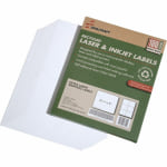 SKILCRAFT 100% Recycled Inkjet/Laser Shipping Labels, Rectangle, 3 1/3in x 4in, White, Pack Of 100 (AbilityOne 7530-01-578-9294)