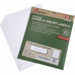 SKILCRAFT XL Inkjet/Laser File Folder Labels, Rectangle, 15/16in x 3 7/16in, 100% Recycled, White, Box Of 25 (AbilityOne 7530-01-578-9297)