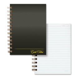 TUL Discbound Notebook With Leather Cover, Letter Size, Narrow Ruled, 60 Sheets, Navy