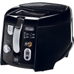 DeLonghi RotoFry D28313UXBK Deep Fryer - 1.50 lb Food - Black, Silver