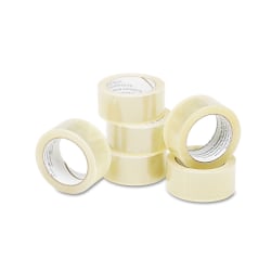 SKILCRAFT Commercial-Grade Packaging Tape, 2in x 55 Yd., Clear, Pack Of 6 (AbilityOne 7510-01-579-6874)