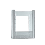 Azar Displays Wall-Mount Brochure Holders, Bifold, 1 Pocket, 7 7/8inH x 6 1/4inW x 1 1/4inD, Pack Of 10