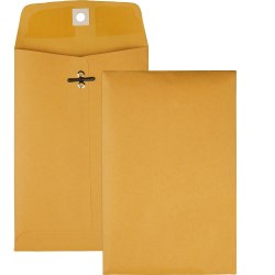 Quality Park Clasp Envelopes, #35, 5in x 7 1/2in, Brown, Box Of 100