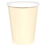 Amscan 68015 Solid Paper Cups, 9 Oz, Vanilla Creme, 20 Cups Per Pack, Case Of 6 Packs