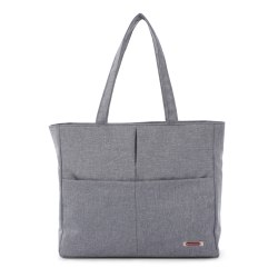 Swiss Mobility Womens Sterling Tote Bag With 15.6in Laptop Pocket, Gray