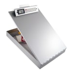 Saunders Redi Rite Form Holder With Calculator, 8 1/2in x 12in, 89% Recycled, Silver