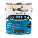 Varathane Ultimate Water-Based Polyurethane, 1 Gallon, Crystal Clear Gloss, Pack Of 2 Cans