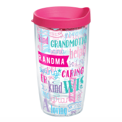 Tervis Definition of Grandma Tumbler With Lid, 16 Oz, Clear