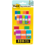 Post-it Flag Multipack, 1/2in And 1in, Assorted Colors, Pack Of 320