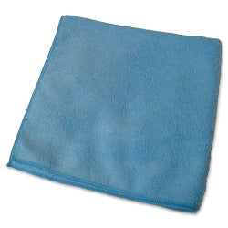 Genuine Joe General Purpose Microfiber Cloth - For General Purpose - 16in Length x 16in Width - 12.0 / Bag - 15 / Carton - Blue