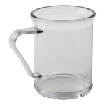 Cambro Camwear Dinnerware Mugs, 9.6 Oz, Clear, Set Of 48 Mugs