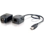 C2G USB 1.1 Over Cat5 Superbooster Extender Kit - Charcoal