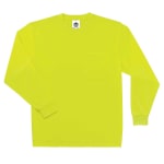 Ergodyne GloWear 8091 Non-Certified Long-Sleeve T-Shirt, 4X, Lime