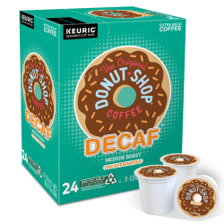 The Original Donut Shop Single-Serve Coffee K-Cup Pods, Decaffeinated, Carton Of 24