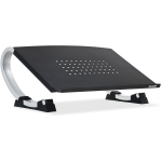 Allsop Laptop Adjustable Curve Stand, 5.6in x 14.7in x 11.5in, Black/Silver