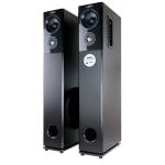 beFree Sound 2.1 Channel 995116496M 160-Watt Bluetooth Tower Speakers, Black