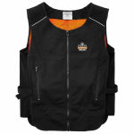 Ergodyne Chill-Its Phase Change Cooling Vest, Small/Medium, Black, 6255