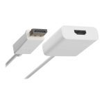 UNC Group - Adapter - DisplayPort male to HDMI female - white