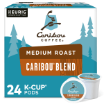 Caribou Coffee Single-Serve Coffee K-Cup Pods, Caribou Blend, Carton Of 24