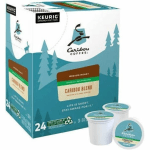 Caribou Coffee Single-Serve Coffee K-Cup Pods, Decaffeinated, Caribou Blend, Carton Of 24