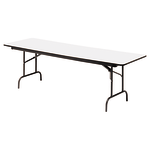 Iceberg Premium Wood Laminate Folding Table, Rectangular, 96inW x 30inD, Gray/Charcoal