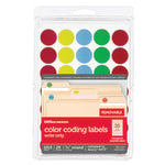 Office Depot Brand See-Thru Removable Color Dots, OD98808, 3/4in Diameter, Assorted Colors, Pack Of 1,015