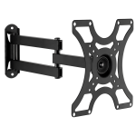 Mount-It! Wall Mount Bracket With Full-Motion Arm For 19 - 42in TVs, 9.2inH x 12.4inW x 2.4inD, Silver