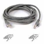 Belkin Cat5e Patch Cable - RJ-45 Male - RJ-45 Male - 25ft - Gray