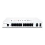 Fortinet FortiSwitch 124F - Switch - managed - 24 x 10/100/1000 + 4 x 10 Gigabit SFP+ - side to back airflow - rack-mountable