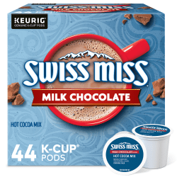 Swiss Miss Milk Hot Cocoa K-Cup Pods, 0.65 Oz, Pack Of 44 Pods