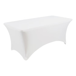 Iceberg Stretch Fabric Table Cloth, 72in x 30in, White